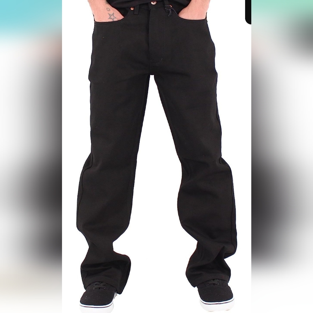 EuC Men's ROCAWEAR BLACK LOOSE FIT JEANS